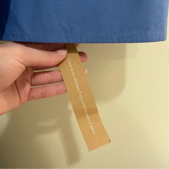 Reformation “Olea” Puff Sleeve Wrap Dress in Dusk Blue – Size Large (NWT) - Picture 13 of 14